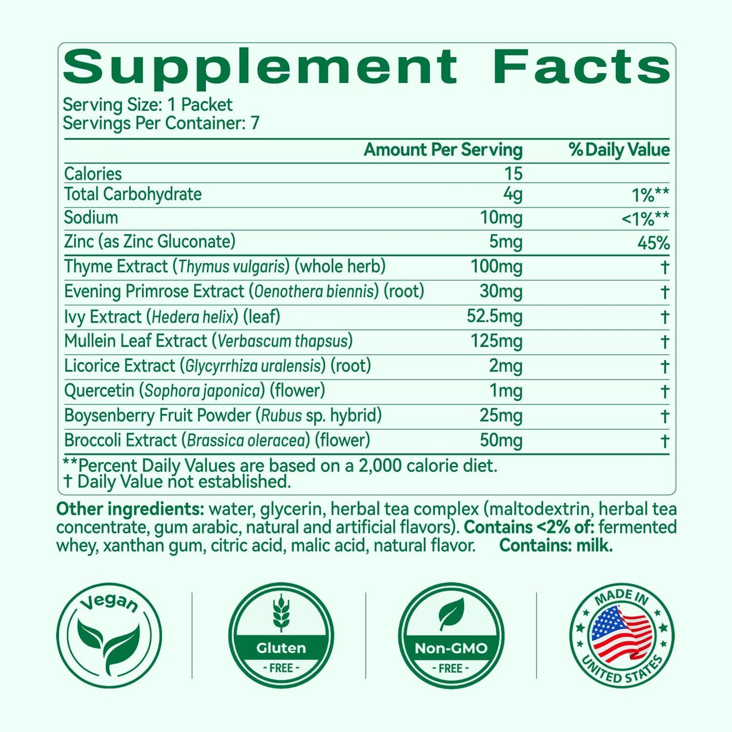 OxyEnergy Mullein Leaf Extract for Lungs, 9-in-1 Lung Detox for Smokers with Thyme, Ivy, Licorice & Quercetin, Mucus Relief, Respiratory & Immune Support, Alcohol Free, Non-GMO, 21 Sticks Mint Berry
