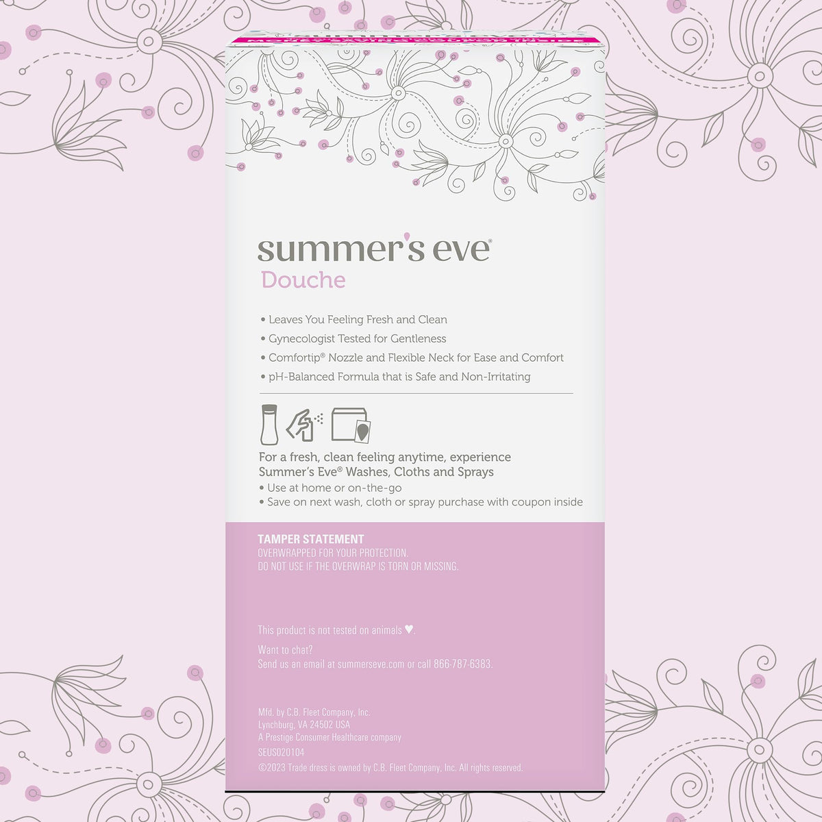 Summer's Eve Douche, Vaginal Douche for Women, Island Splash, 4 Units, 4.5 Oz Each, 1 Pack