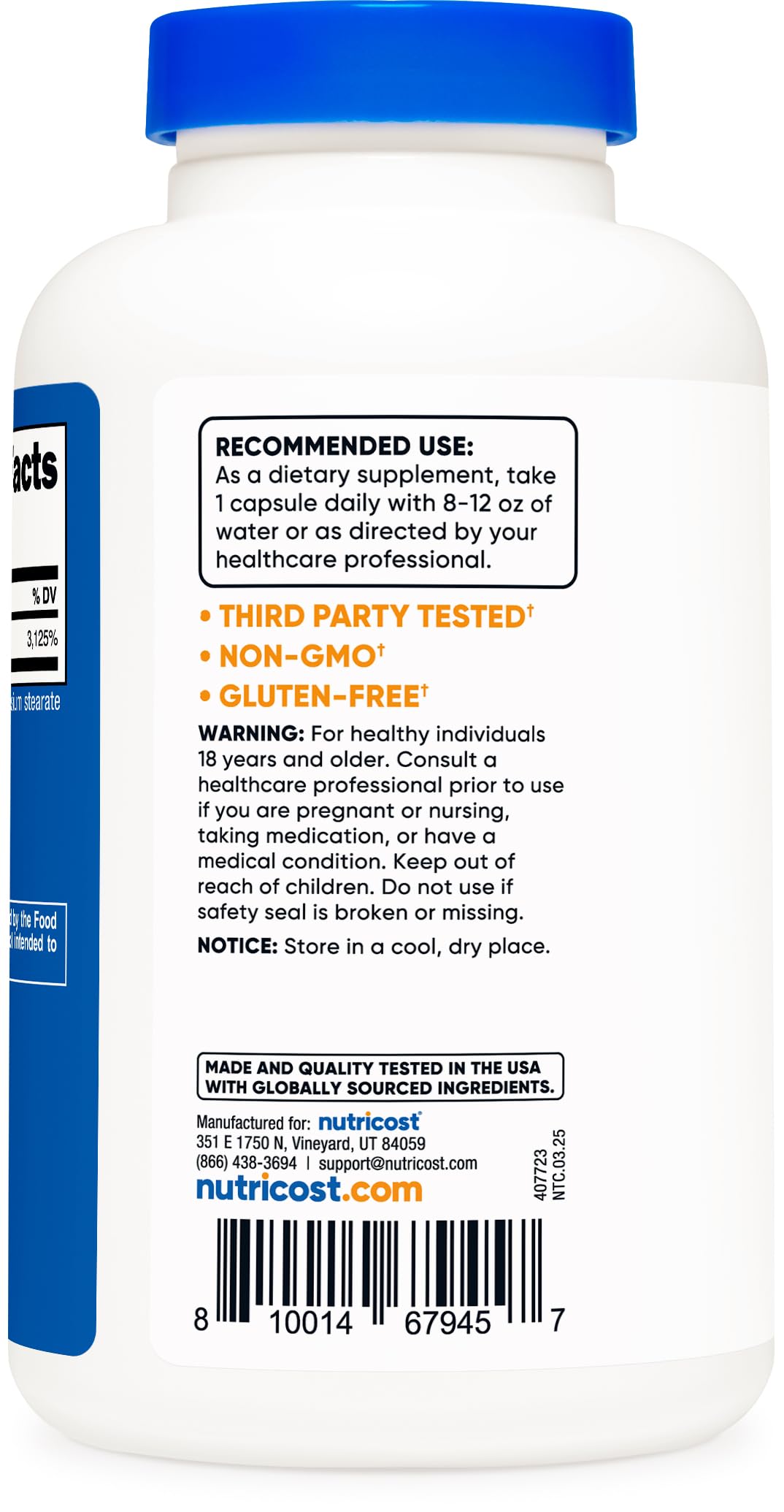 Nutricost Niacinamide (Vitamin B3) 500mg, 240 Capsules - Non-GMO, Gluten Free, Flush Free Vitamin B3