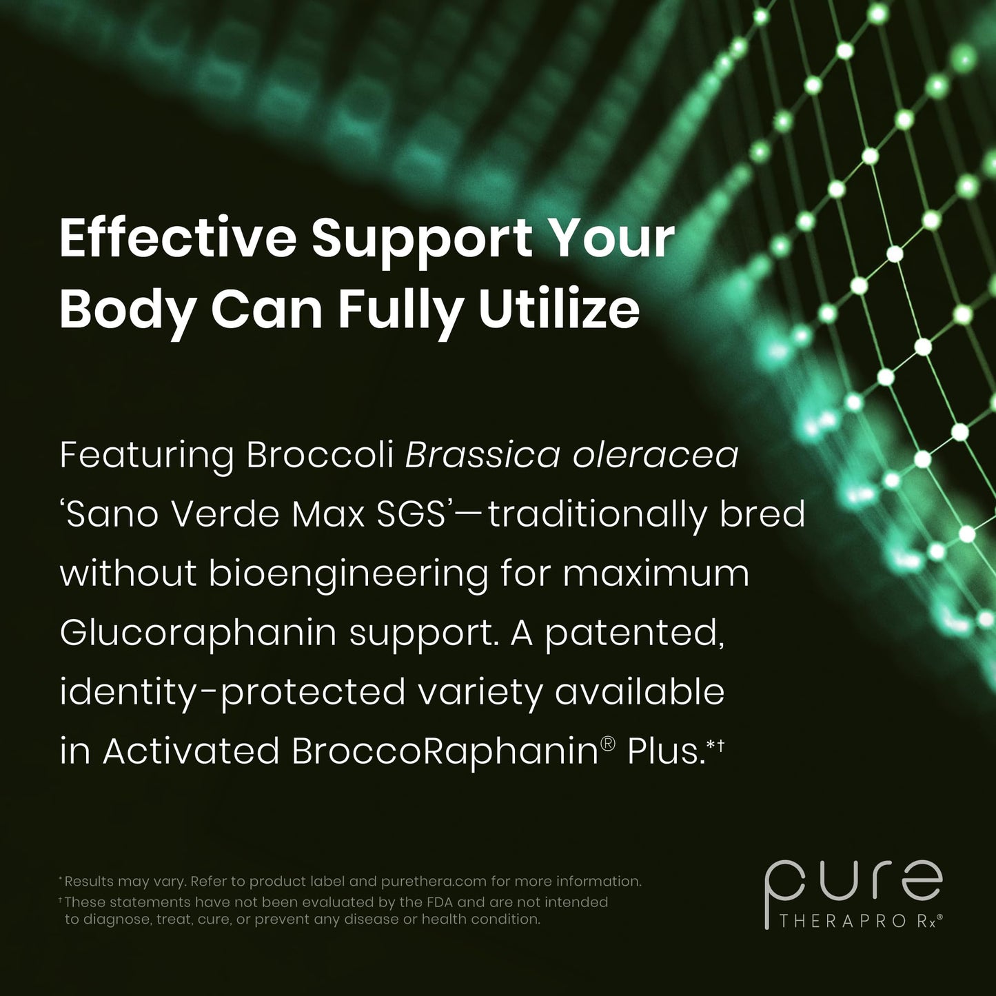 Pure Therapro Rx Extra Strength Sulforaphane Supplement from Broccoli Seed Extract | Made in USA | ONE Capsule Per Serving (Other Brands are 2 Caps!) | 3rd Party Tested | OncoProtect ES
