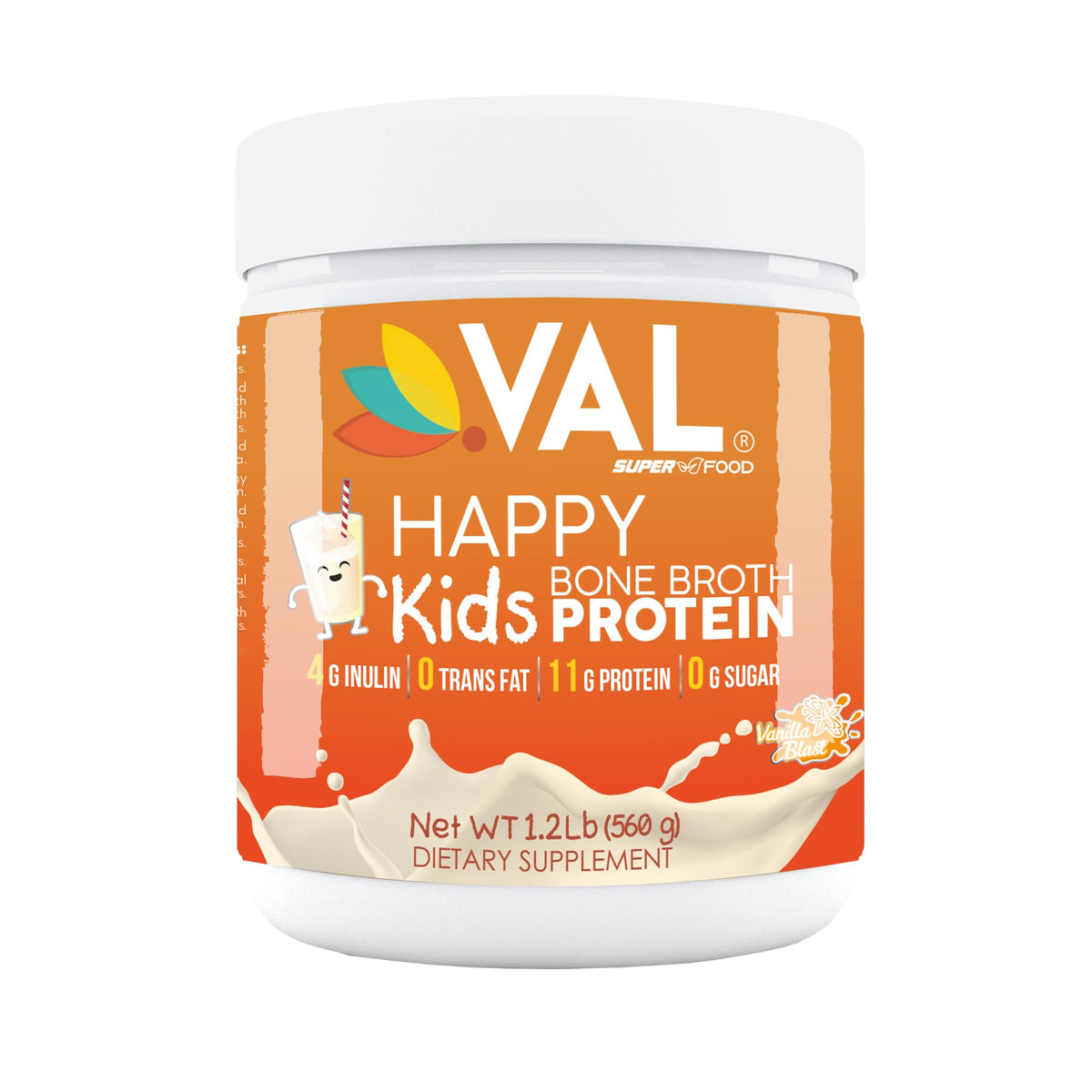VAL Happy Kids Chicken Bone Broth Protein Powder - Natural Growth & Immune Support