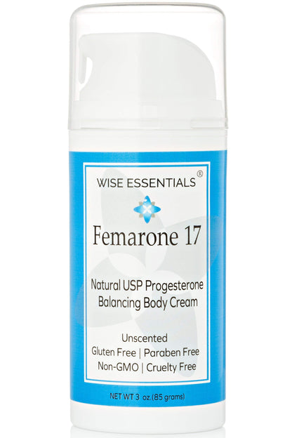 Wise Essentials Femarone Progesterone (Bioidentical) Cream for Midlife Balance is made from Wild Yam