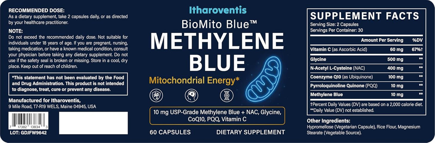 Itharoventis Methylene Blue 90 Capsules
