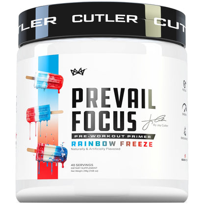 Prevail Pre Workout Powder with Nootropics: Pre-Workout Drink for Men and Women, Cutting Edge Energy and Focus Supplement with L Citrulline, Alpha GPC, L Tyrosine | Sour Rainbow Candy, 40 Scoops | Sour Rainbow Candy, 40 Scoops | With L-Citrulline, Alpha G