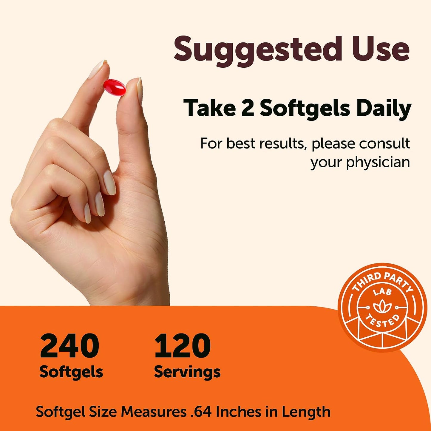 Micro Ingredients CoQ10 200mg Per Serving, 240 Softgels | Made with Coconut MCT Oil | Coenzyme Q10 (Ubiquinone) | Non-GMO