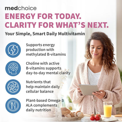 MEDCHOICE Complete 29-in-1 Methylated Multivitamin with Omega-3, 70ct