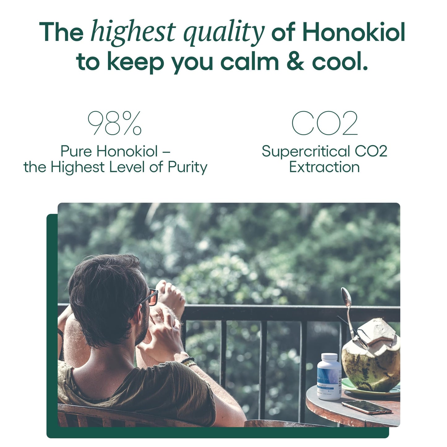 EcoNugenics – HonoPure – 120 Capsules | Professionally Formulated with 98% Pure Honokiol | Supports Cellular, Neurological & Cognitive Health | Safe, Effective & Highly Regarded Antioxidant