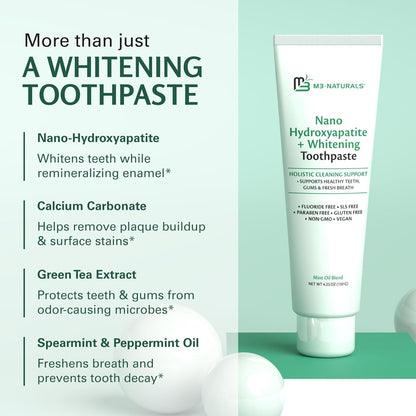Nano Hydroxyapatite Toothpaste & Dental Appliance Cleaner Tablets