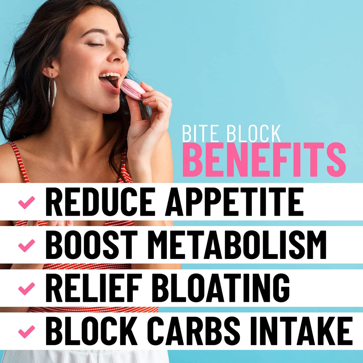 Appetite Suppressant for Women - Weight Loss Pills for Bloating Relief & Carb Blocker