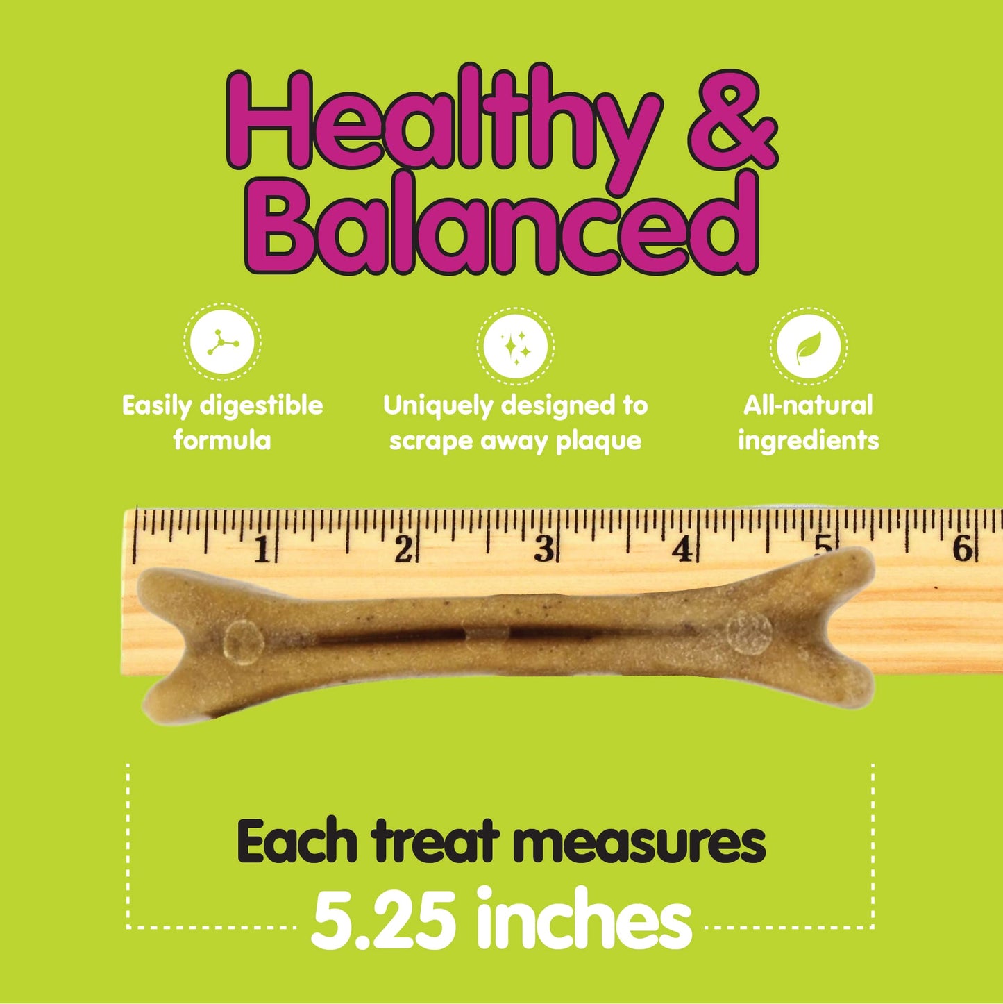 Fido Belly Bones for Dogs, Mini - 21 Count - Yogurt-Flavor Dental Treats for Small Dogs - Plaque & Tartar Control for Fresh Breath - Digestive Support - Made in USA