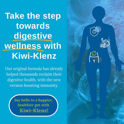 Xtendlife Kiwi-Klenz Digestive and Gut Support Supplement for Bloating, Gas, and Indigestion - Natural Prebiotic with Health Enzymes - 30 Day Supply