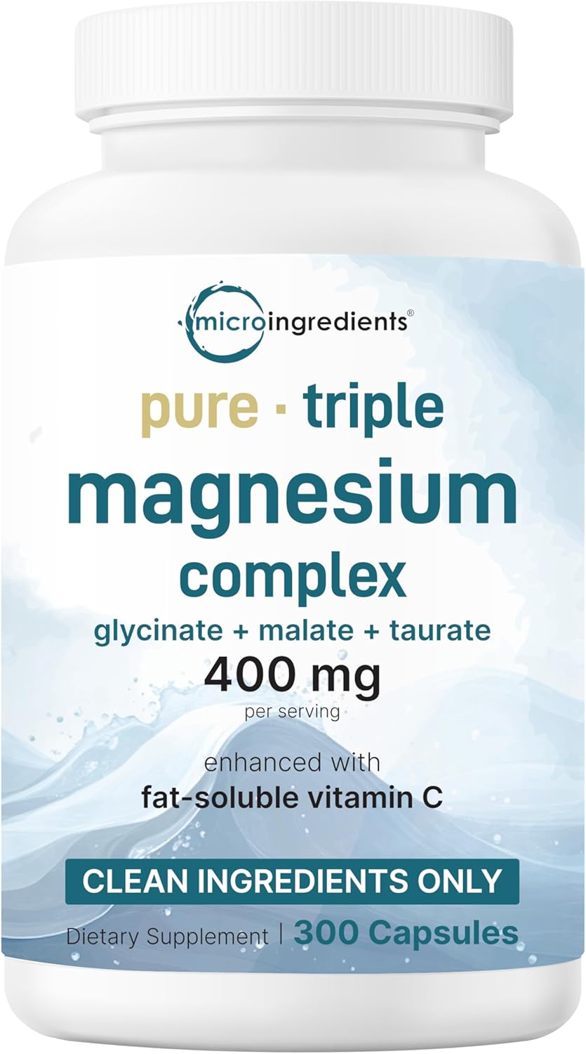 Micro Ingredients Oil of Oregano Softgels & Pure Triple Magnesium Complex 400mg Capsules | 2 Pack Bundle | 4X Strength Thymoquinone with Black Seed | Glycinate, Malate, & Taurate Forms