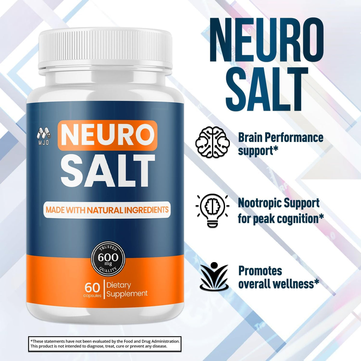 (2 Pack) Neuro Salt Capsules, Official Neuro Salt Supplement (120 Capsules)