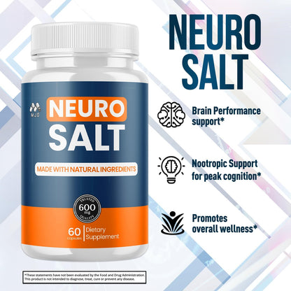 (2 Pack) Neuro Salt Capsules, Official Neuro Salt Supplement (120 Capsules)