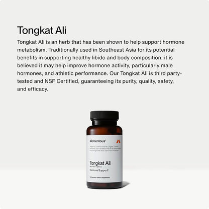 Momentous Magtein Magnesium L-Threonate 145mg, Tongkat Ali for Men and Women Supplement for Health & Wellness, Hormone, Energy & Mood Support - Root Extract Powder, Cognitive Function & Rest Support