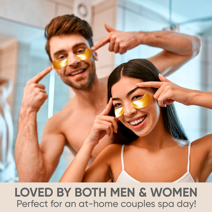 Under Eye Patches (80 Pairs) - Golden Under Eye Mask Amino Acid & Collagen, Under Eye
