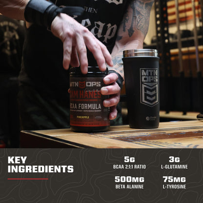 MTN OPS BCAA Powder for Muscle Recovery, Strawberry Dragonfruit