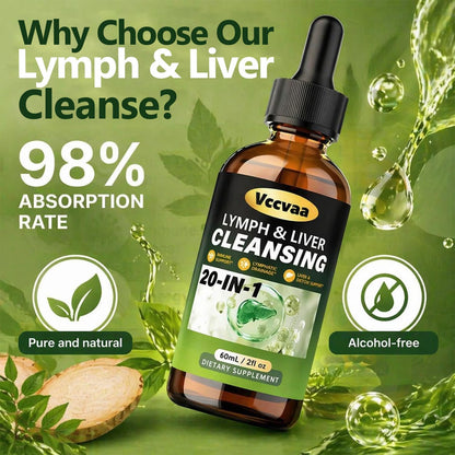 Magnesium Complex 700mg+Lymph & Liver Cleanse Liquid Drops