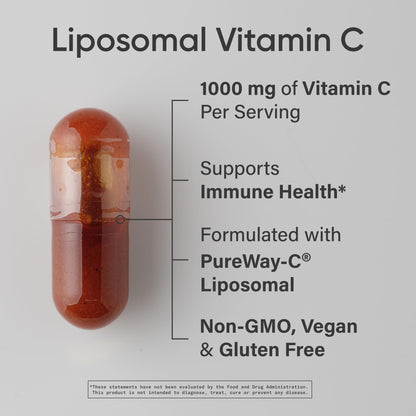 Sports Research High Potency Vitamin C Supplement - Vegan Veggie Capsules for Antioxidant Activity & Immune Support - Non-GMO Verified & Gluten Free - Ascorbic Acid Vitamin C 1000mg, 240 Count