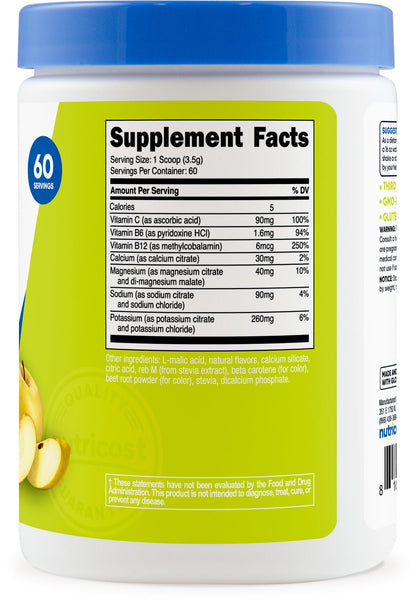 Nutricost Electrolyte Complex Powder (120 Servings, Fruit Punch) | Hydration Supplement Drink Mix with Vitamins and Minerals