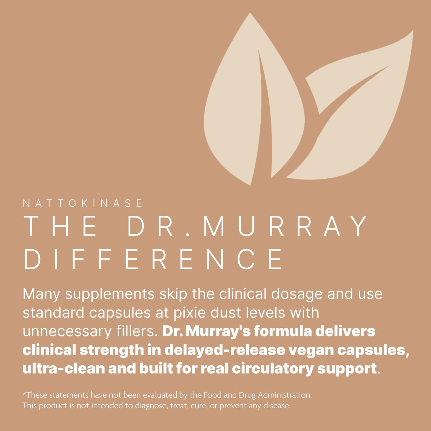 Dr. Murray's Ultra Clean Nattokinase - Supports Healthy Blood Circulation & Fibrinolytic Activity | Vegan Delayed Release Capsules | Non-GMO, Gluten Free | 30 Count