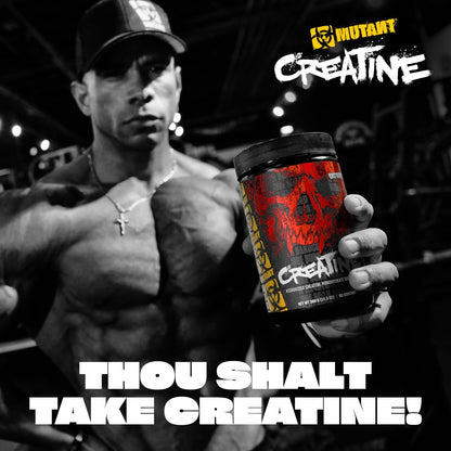 Mutant Creatine - Creatine Monohydrate Micronized Powder - Creatine Powder Supplement for Enhanced high-Intensity Performance - 60 Servings- 300 g - Unflavored