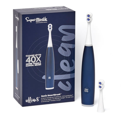 SuperMouth ULTIM8 Electric Toothbrush, UV Hub & Travel Case, Rose Gold