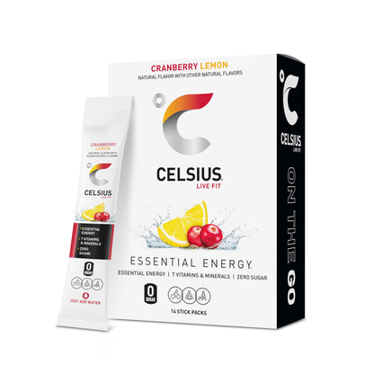 CELSIUS On-The-Go Powder Stick Packs, Zero Sugar (14 Sticks per Pack)