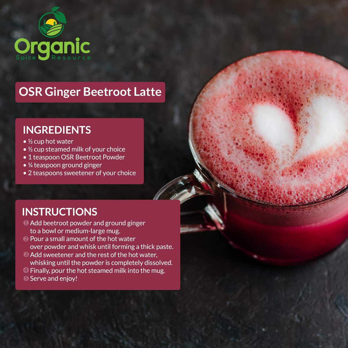 Organic Beet Root Powder | 8 oz or 226g | USDA Organic Approved, Raw and Non GMO