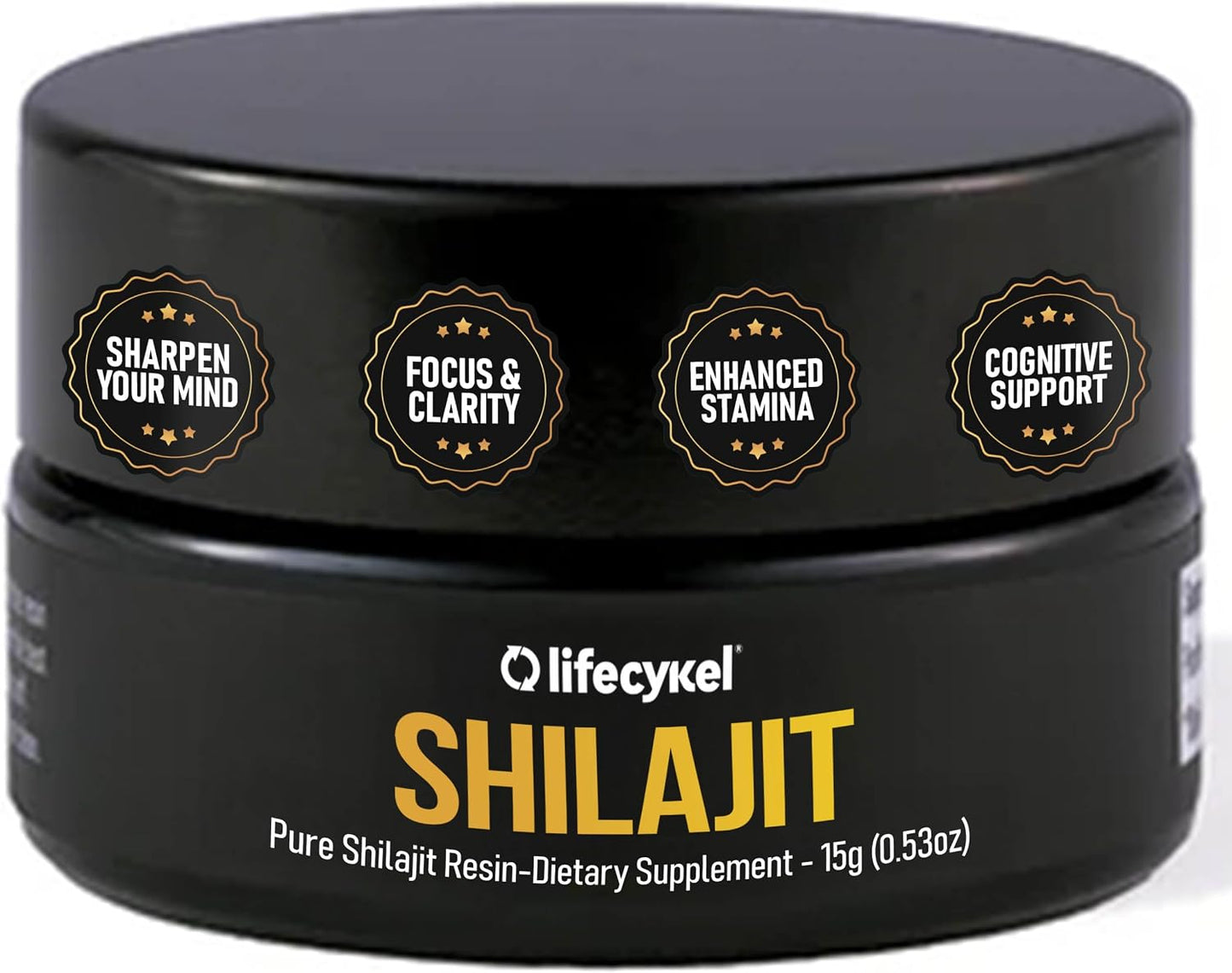 Lifecykel Pure Shilajit Resin – 15g | Wild-Harvested, Mineral-Rich Shilajit Supplement for Strength | Third-Party Tested, Premium Quality | Natural Flavouring