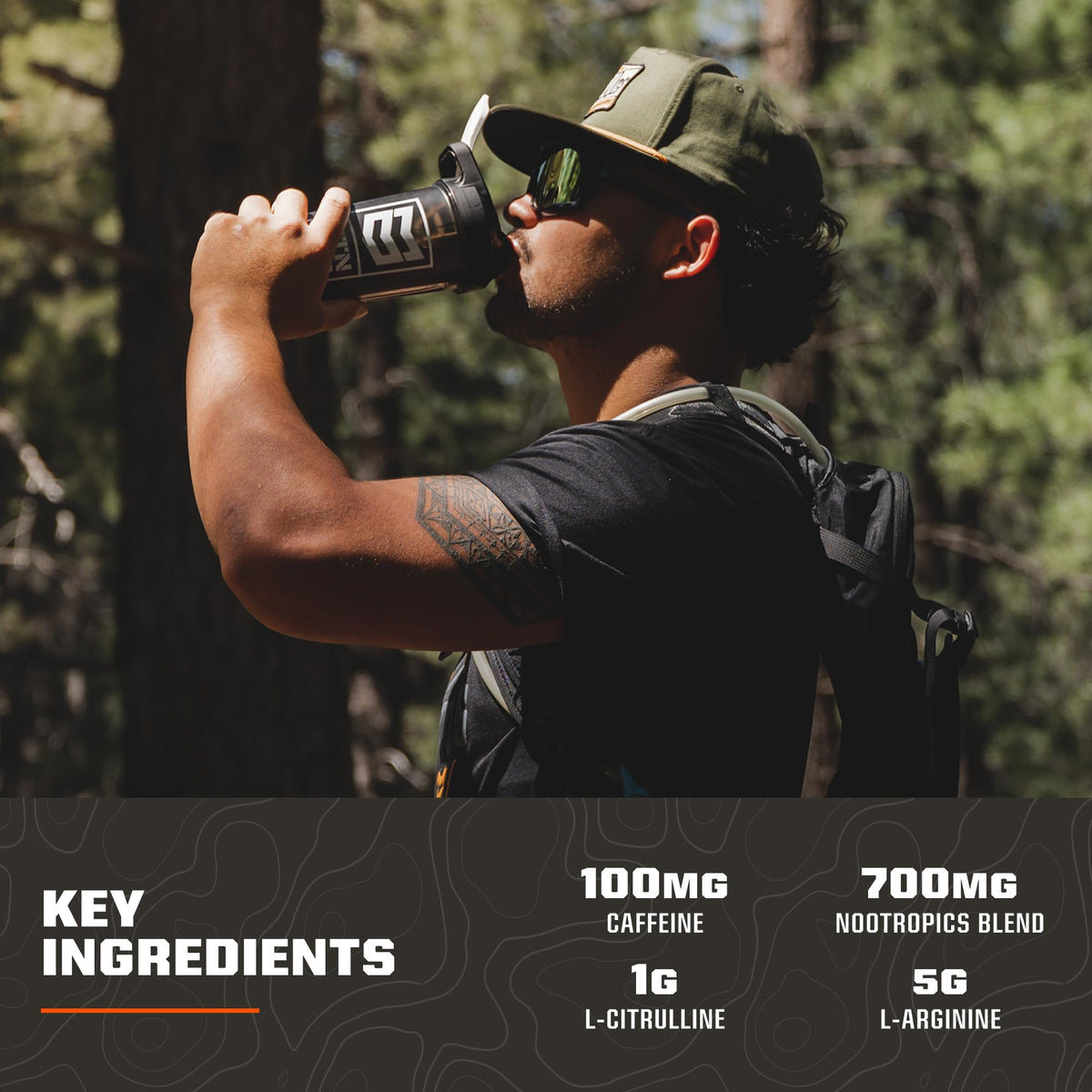 MTN OPS Ignite Energy Powder, Zero Sugar, Tiger's Blood