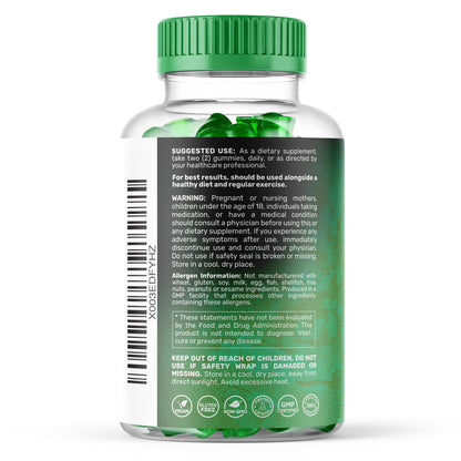 WELLNESS LABSRX Sea Moss Gummies, 3200mg Irish Sea Moss Mixed Berry Flavor with Maximum Potency Bladderwrack and Burdock Root - Supports Skin, Energy and Immunity - 90 Count