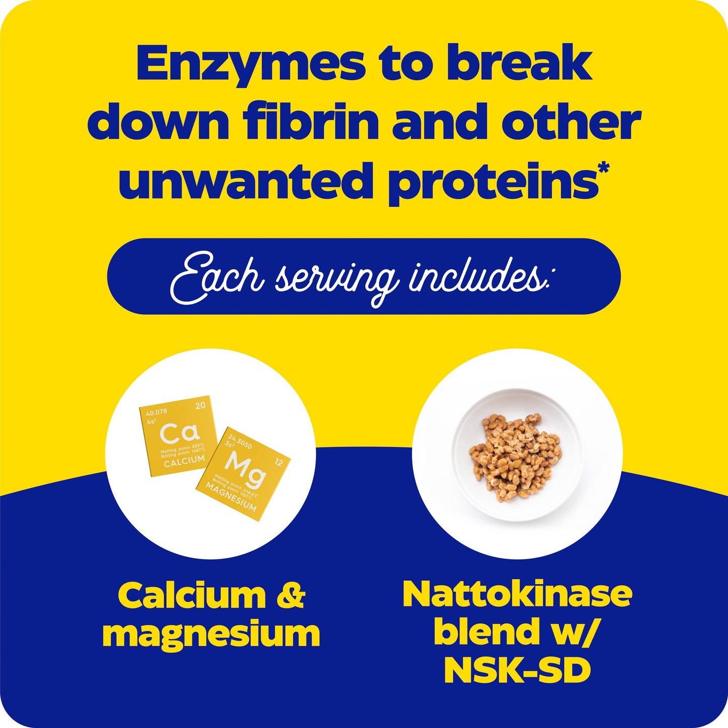 Enzymedica Natto-K Capsules, Vegan, Gluten Free, Kosher - 90 Capsules