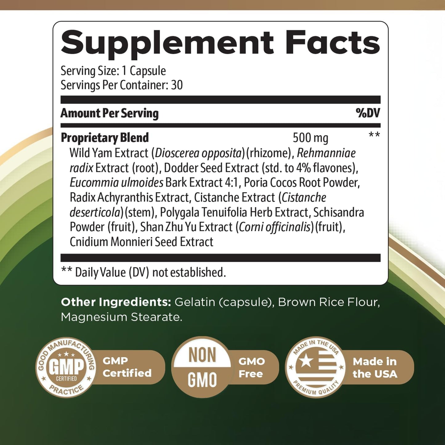 DigestiStart – Wild Yam, Poria Cocos & Bacopa – 30 Ct, 1 Month Supply | Wild Yam, Poria Cocos & Bacopa Monnieri | Non-GMO, Made in USA | Easy-to-take daily capsule