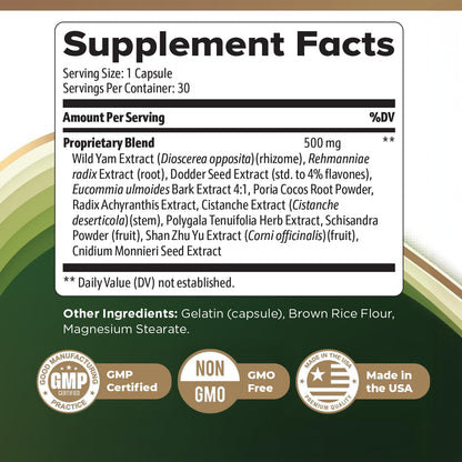 DigestiStart – Wild Yam, Poria Cocos & Bacopa – 30 Ct, 1 Month Supply | Wild Yam, Poria Cocos & Bacopa Monnieri | Non-GMO, Made in USA | Easy-to-take daily capsule
