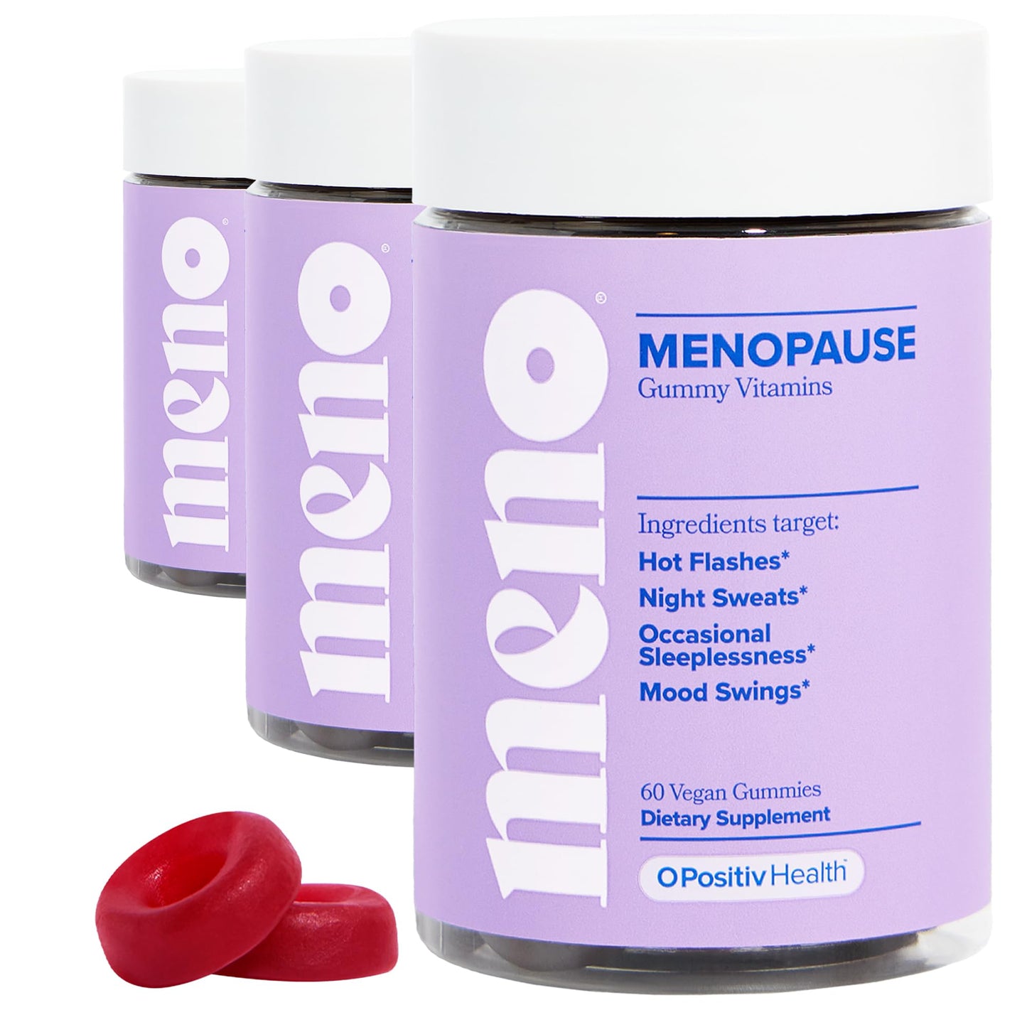 MENO Menopause Gummies - Hot Flashes & Night Sweats – 30-Day Supply