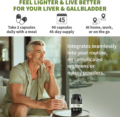 MEDCHOICE Milk Thistle Liver Support Supplement with NAC & Artichoke, 90ct