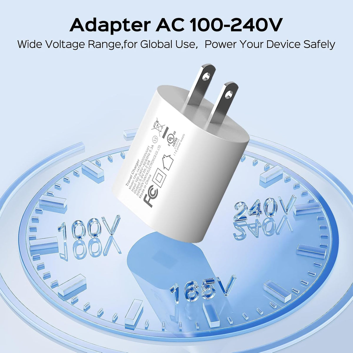 COSLUS Wall Adapter, 5V/2A USB-A Adapter