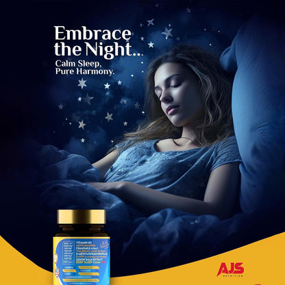 AJS Calm Mood Support, Sleep Aid, Stress Relief Capsules