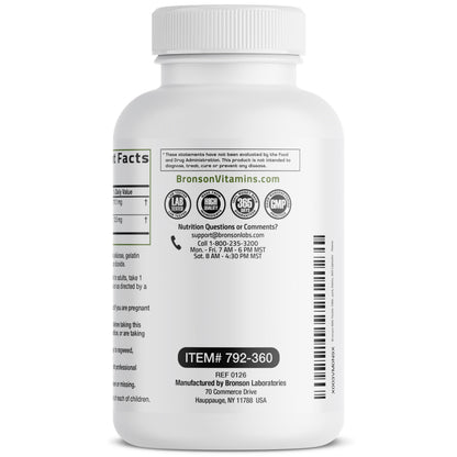 Bronson Milk Thistle Silymarin Marianum & Dandelion Extract, 120 Capsules | 2-in-1 Liver Cleanse, Health, Detox & Antioxidant Support, Non-GMO, Gluten-Free, Soy-Free