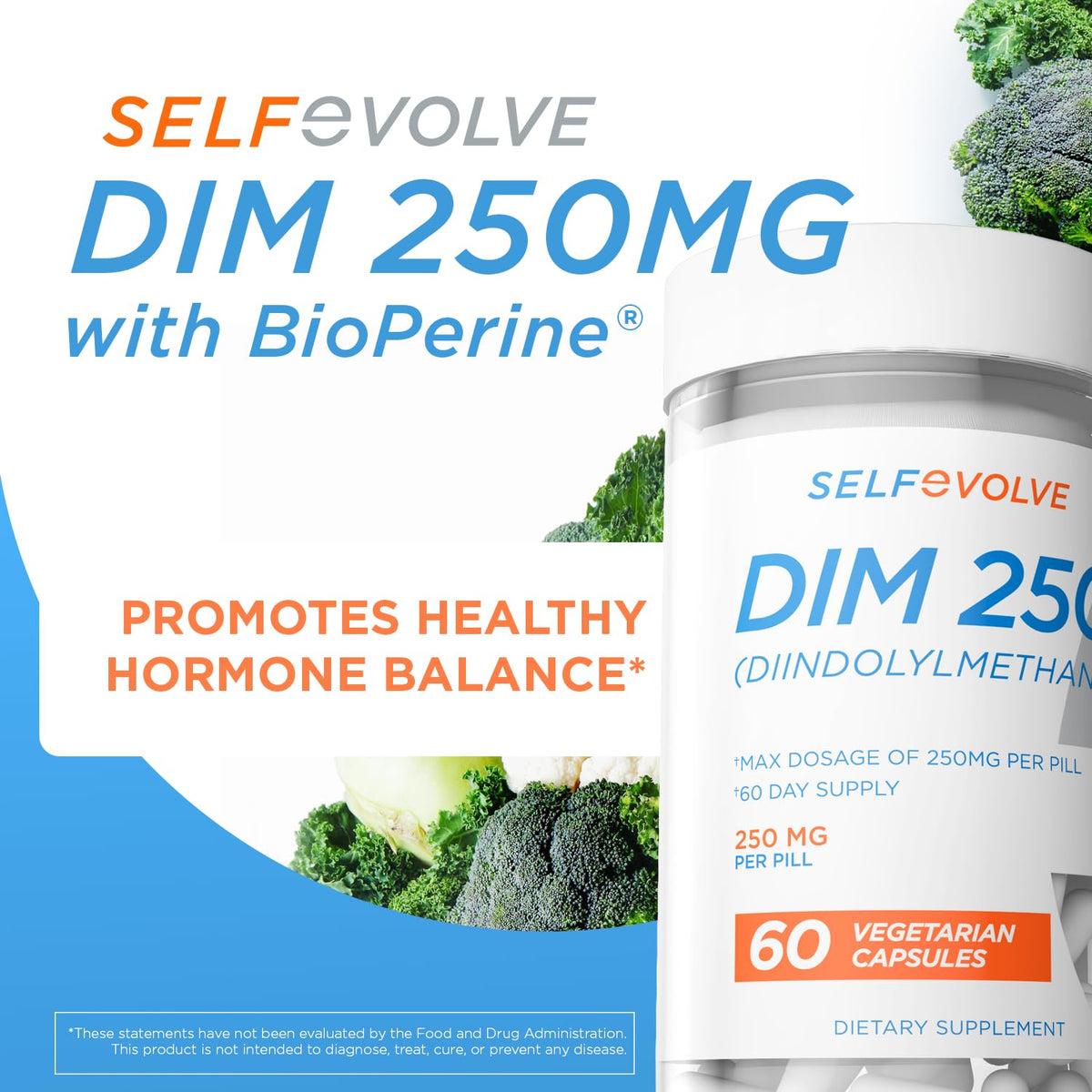 selfevolve Water Loss and DIM Supplement Bundle - Natural Water Pills for Reducing Water Retention