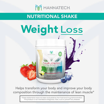 Plant Based Protein TruPLENISH Nutrition Shakes - Creamy Vanilla 18.3 oz. Full of Vitamins