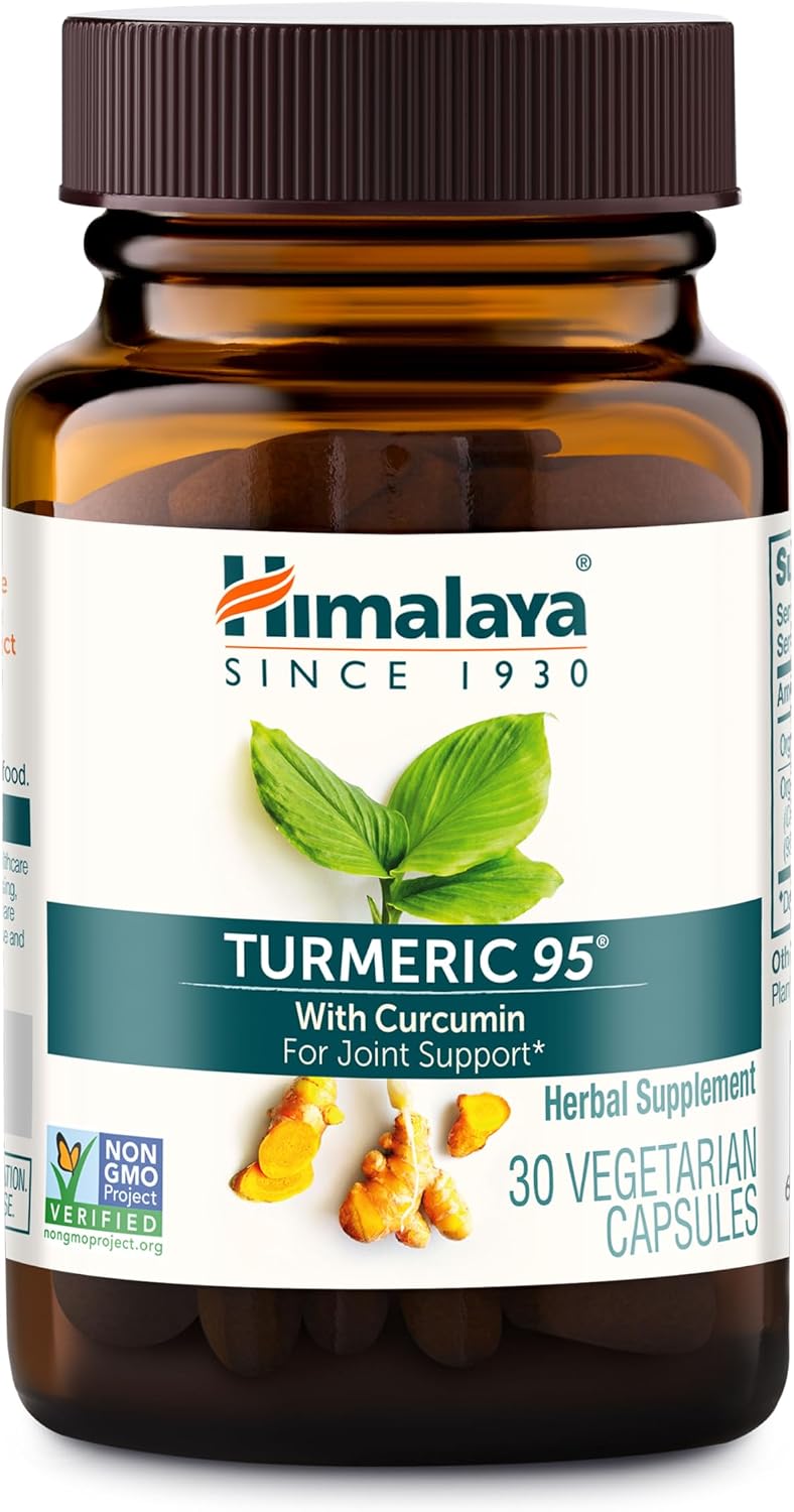 Himalaya Turmeric 95 Curcumin Supplement,Joint Support, 600 mg, 60 Capsules