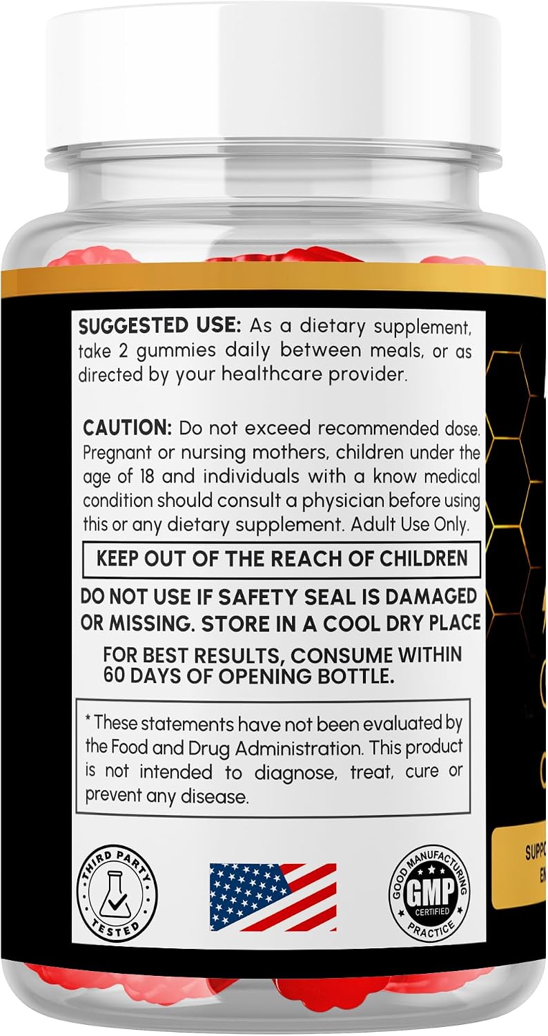 Honey Peak Gelatin Gummies for Men, Honey Peak Gelatin for Men 60 Gummies