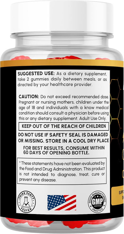 Honey Peak Gelatin Gummies for Men, Honey Peak Gelatin for Men 60 Gummies
