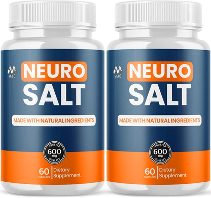 (2 Pack) Neuro Salt Capsules, Official Neuro Salt Supplement (120 Capsules)