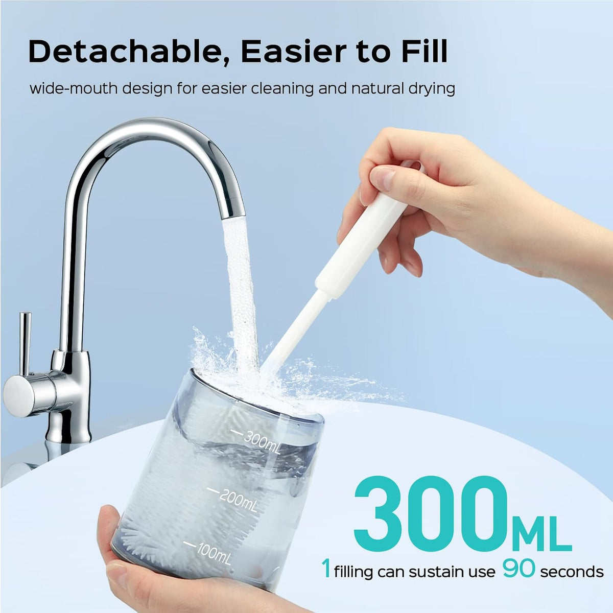 COSLUS C30 Water Dental Flosser, Upgraded DIY Mode, Black, 1Pcs