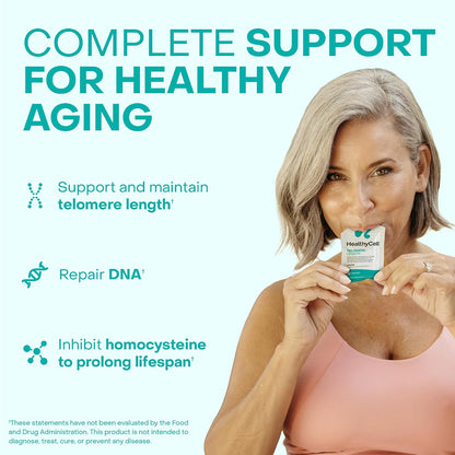 Healthycell Telomere Length + Focus & Recall Brain Supplement Bundle | Telomere Length Healthy Aging Supplement + Focus & Recall Brain Supplement for Memory, Focus & Concentration - Daily Duo
