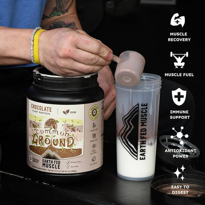 Earth Fed Muscle Organic Plant Protein Powder, Chocolate, 1.74 lb