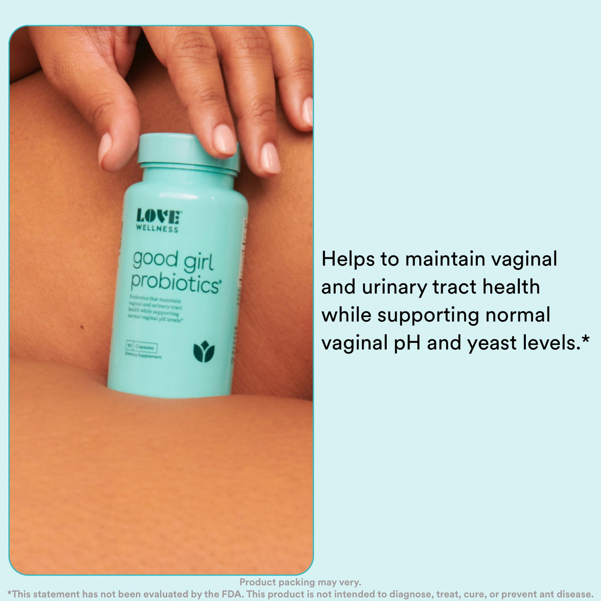 Love Wellness Good Girl Probiotics & The Killer | Vaginal pH Balance Supplement & Boric Acid Suppositories